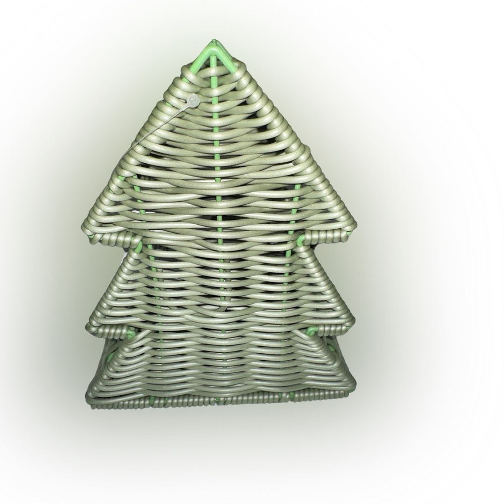 Target Bullseye Playground 2023 Wicker Christmas Tree Novelty Basket